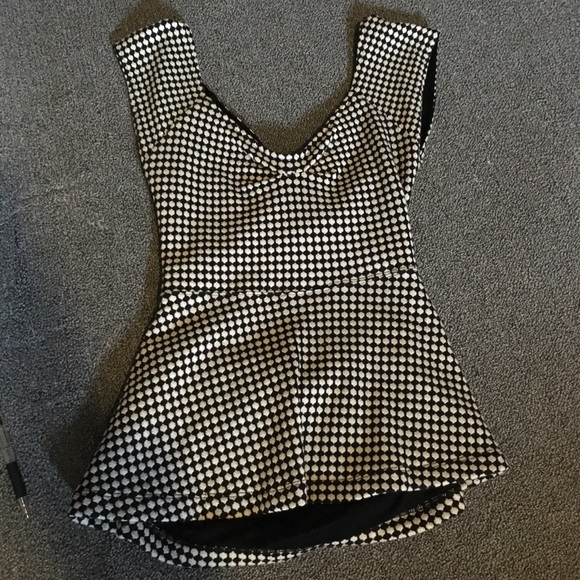 Anthropologie Deletta Cross Back Peplum Top - Picture 2 of 6